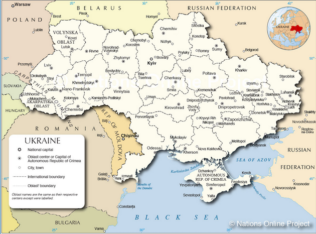 Map of Ukraine