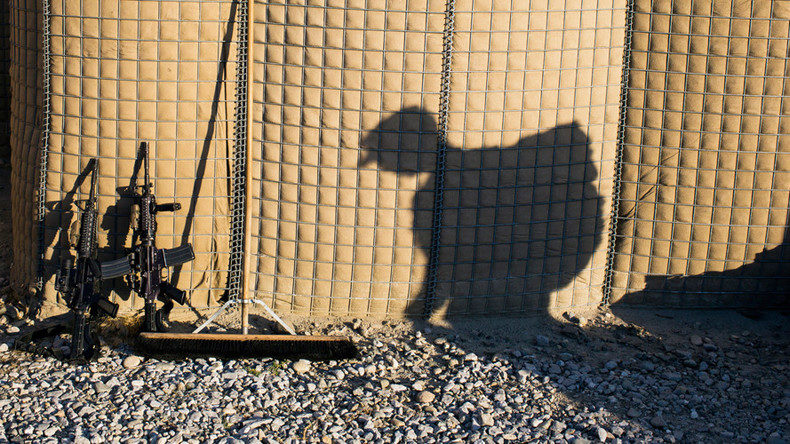 shadow of army soldier