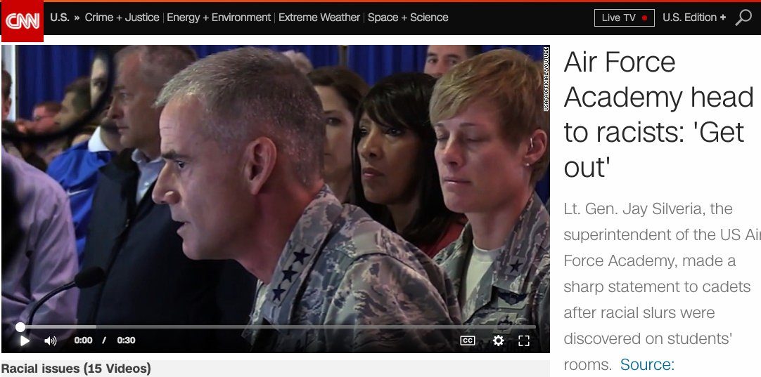CNN Air Force Academy headline