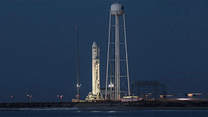 AntAntares rocket carrying the S.S. Gene Cernan Cygnus