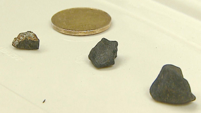 Meteorites recovered from the Kootenay region, near Crawford Bay, B.C., from the bright fireball seen on September 4, 2017