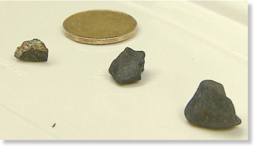 Meteorites recovered from the Kootenay region, near Crawford Bay, B.C., from the bright fireball seen on September 4, 2017