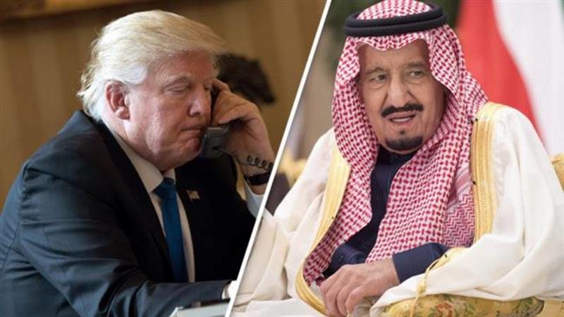 Click to enlarge Trump Saudi King Salman bin Abdulaziz Al Saud