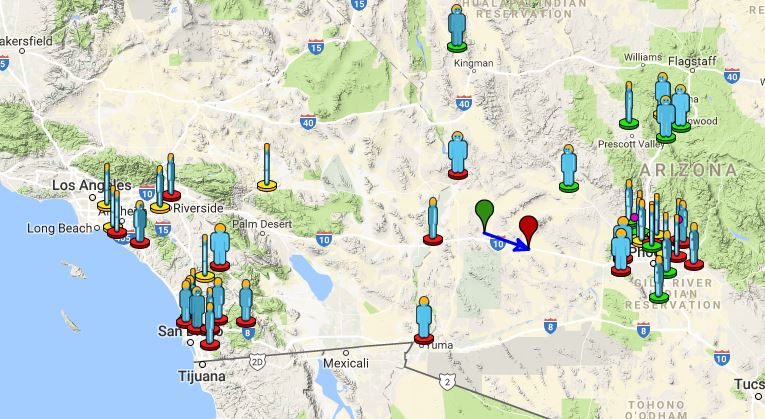 Meteor fireball over California