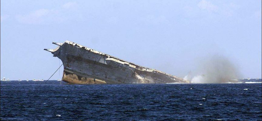 sinking ship