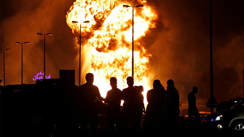 Click to enlarge oil pipeline explosion