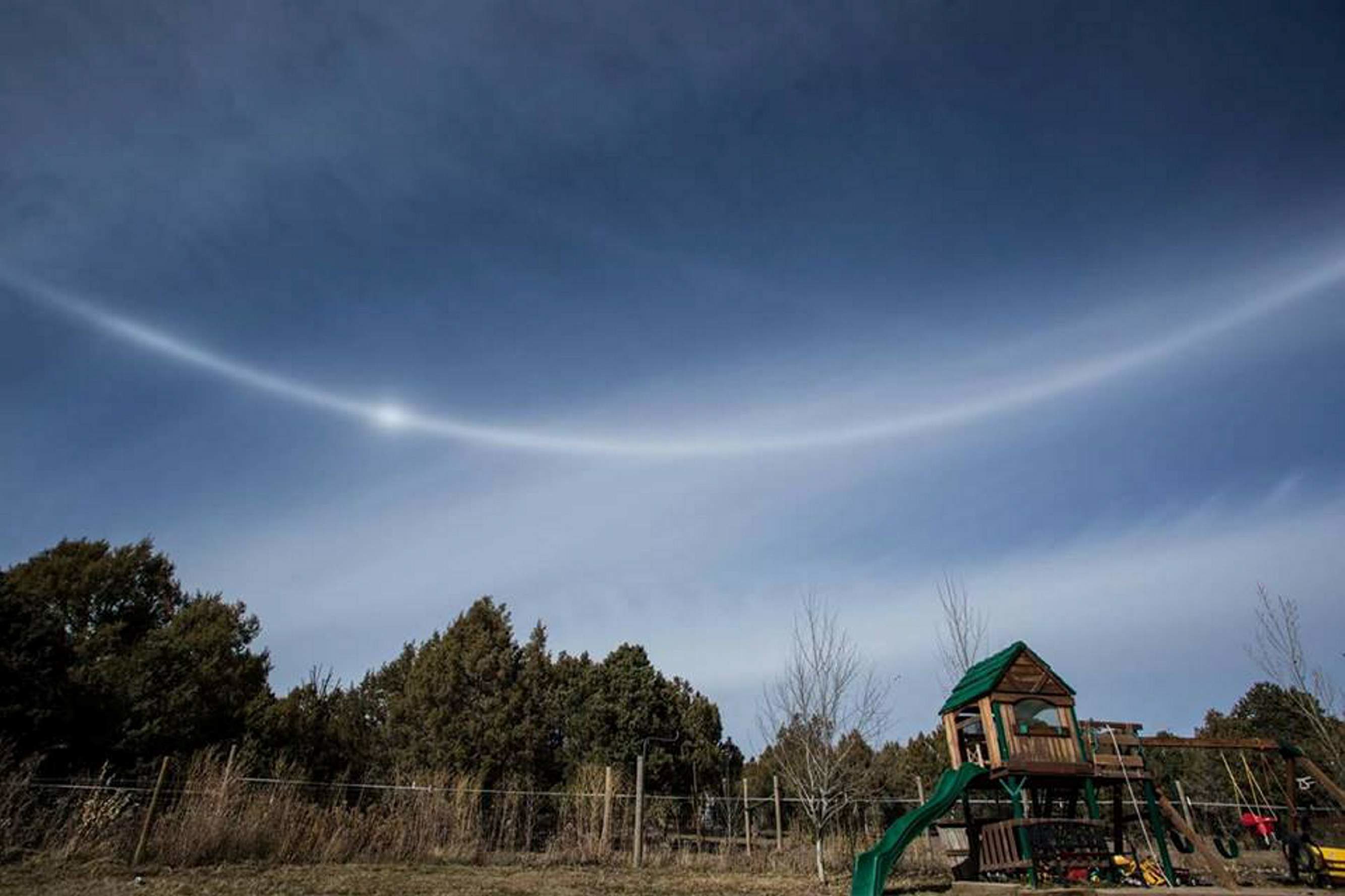 Sun halo over Colorado