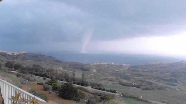 Waterspout off Gozo