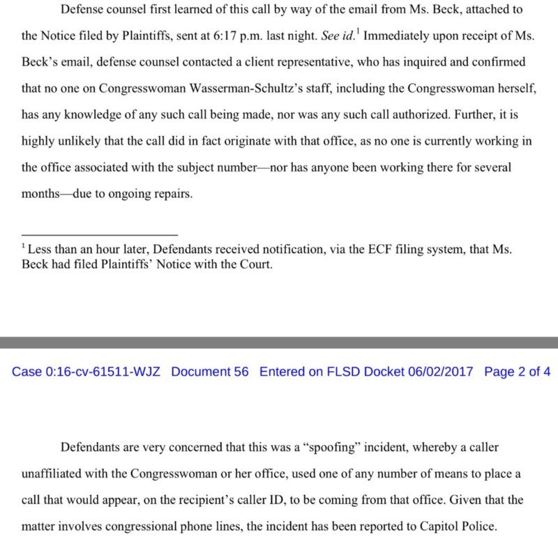 Click to enlarge Defendants’ Reply to Plaintiffs’ June 1, 2017 Notice