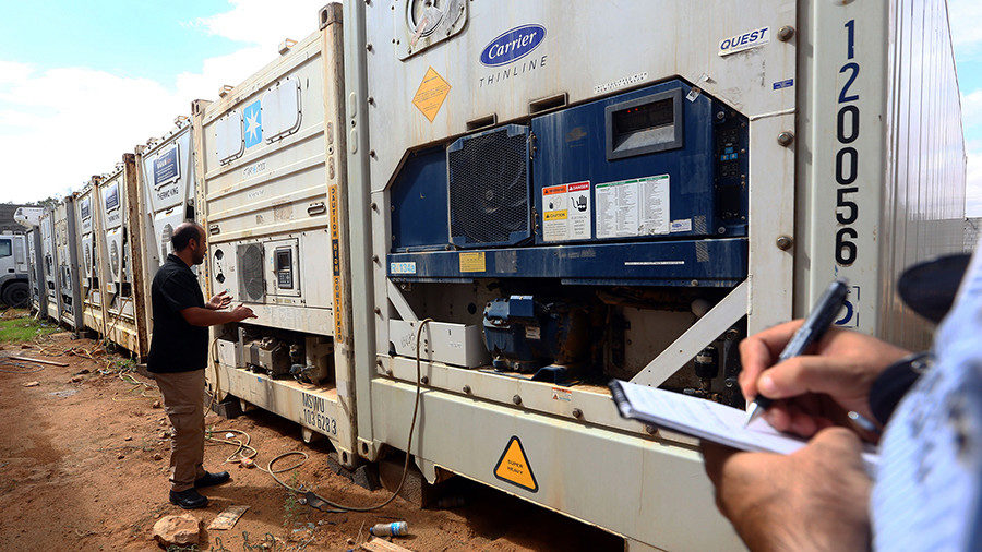 Click to enlarge Islamic State Libya morgue