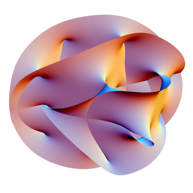 Click to enlarge Calabi–Yau manifold