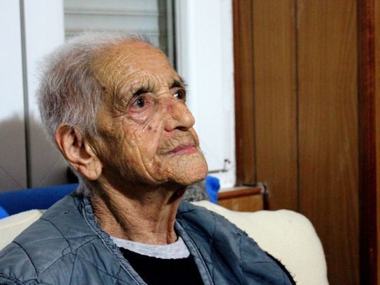 Caterina Moi, 97, recalls memories of her husband, Salvato Angelo, who died this year at age 102.