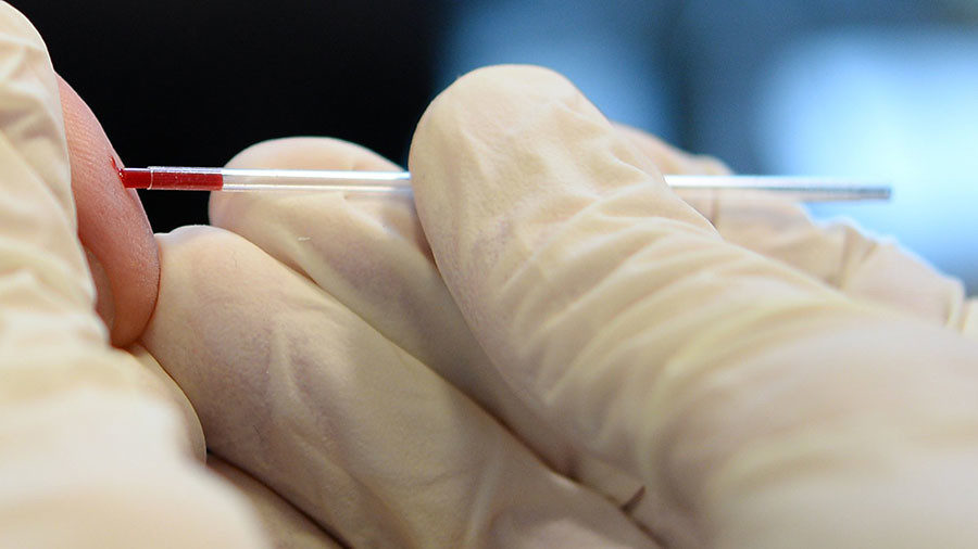 Click to enlarge blood testing