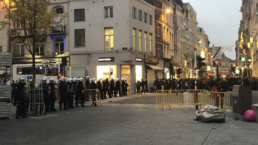 police riots brussels