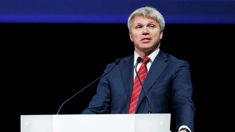 Click to enlarge Russian Sports Minister Pavel Kolobkov