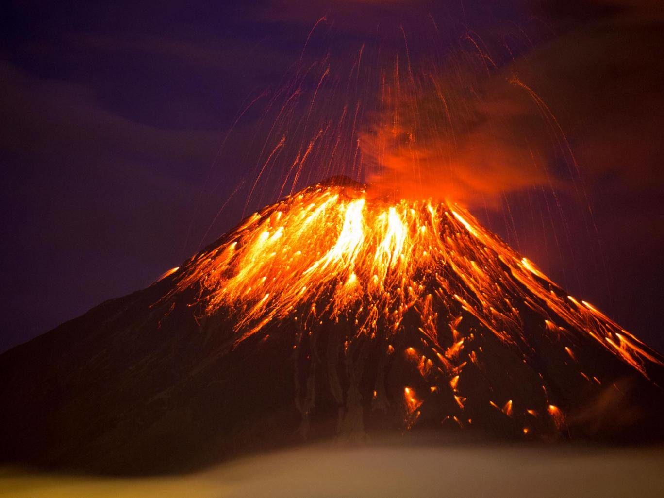 Volcanic eruption
