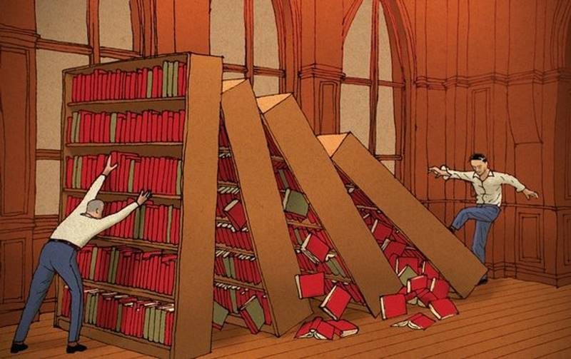 Click to enlarge postmodernist cartoon
