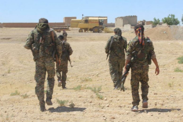 Click to enlarge SDF militants
