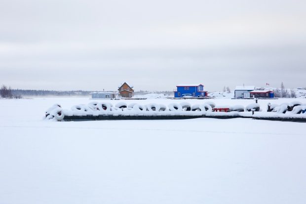 Click to enlarge Open water on Great Slave Lake could be to thank for the big, fluffy flakes Yellowknife saw.