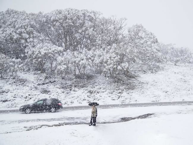 Snow at Perisher just 25 days from start of summer.