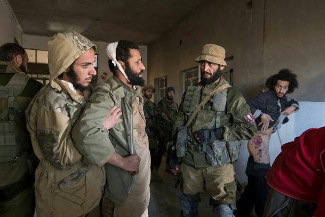 Wounded ISIS fighters
