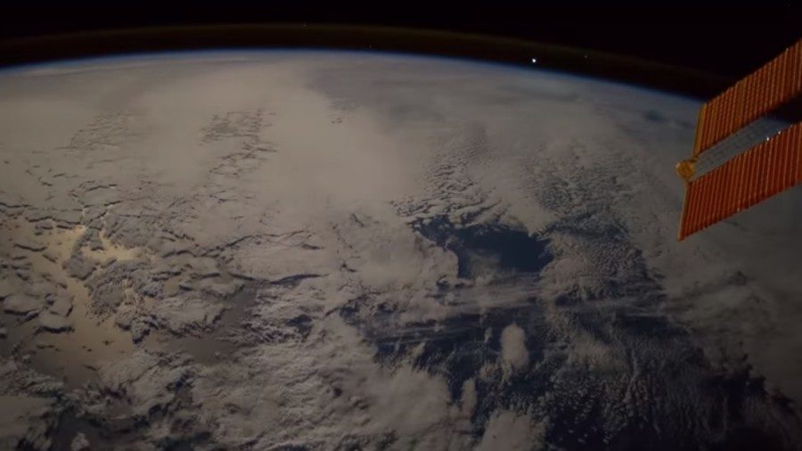 Fireball captured by International Space Station
