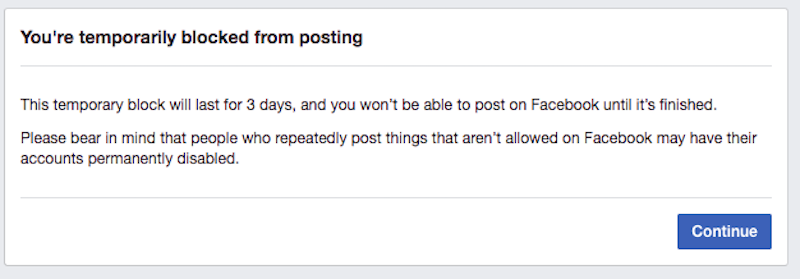 facebook block