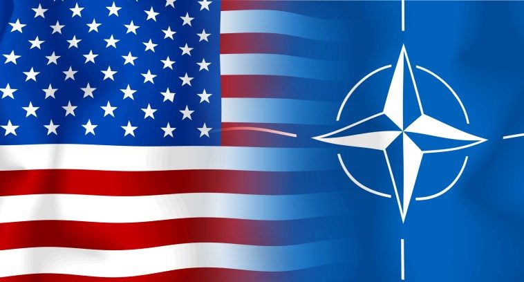 Click to enlarge The biggest threat to world peace is NATO US flag