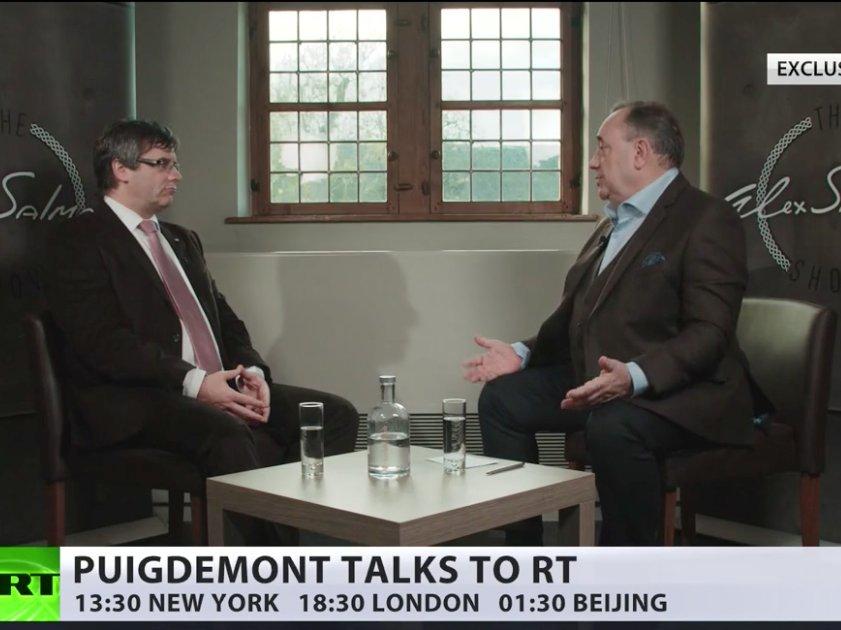 Carles Puigdemont Alex Salmond