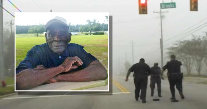 cops tase old man
