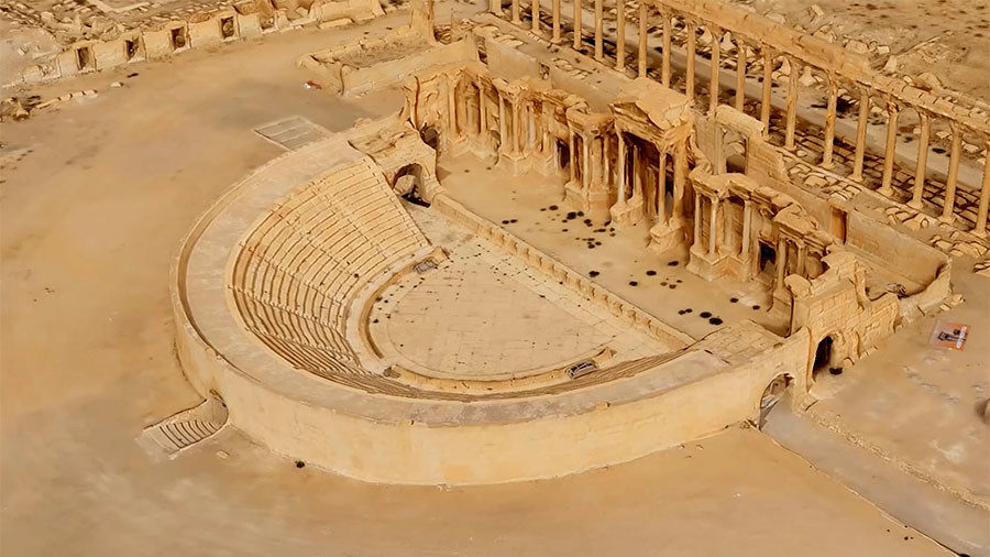 Click to enlarge The Roman Theatre at Palmyra