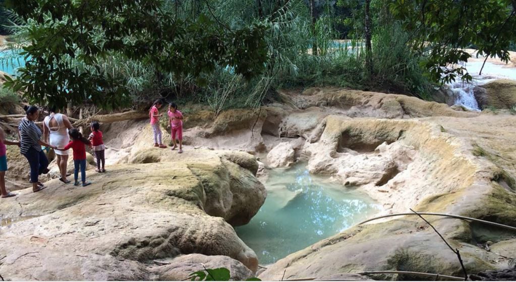 Click to enlarge Cascadas de Agua Azul Chiapas Mexico waterfall