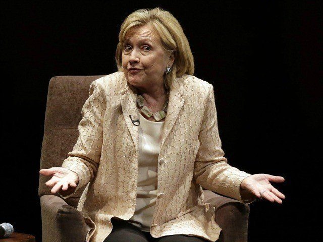 Click to enlarge Hillary Clinton shrugs