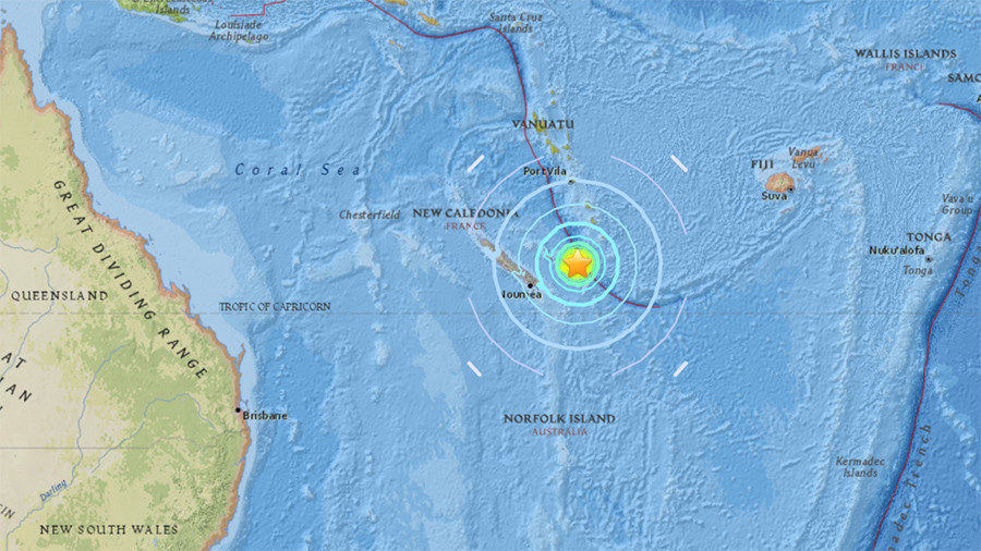 earthquake new caledonia