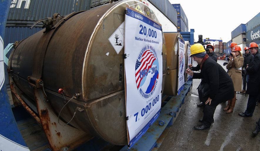 Click to enlarge uranium containers