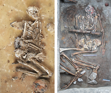 Click to enlarge Corded Ware Yamnaya culture Bronze Age grave burial