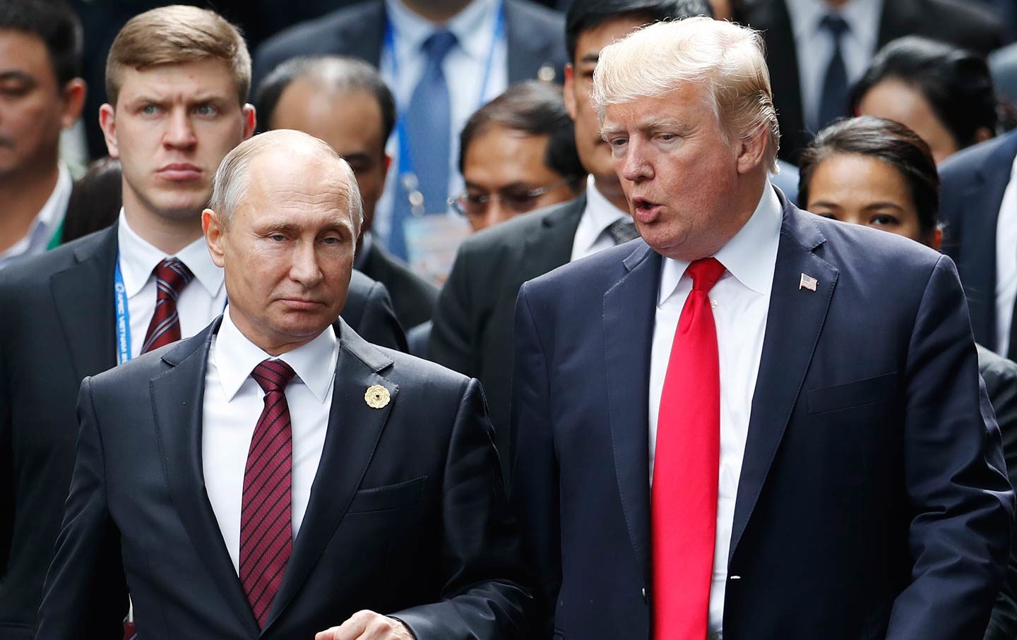 Donald Trump and Vladimir Putin