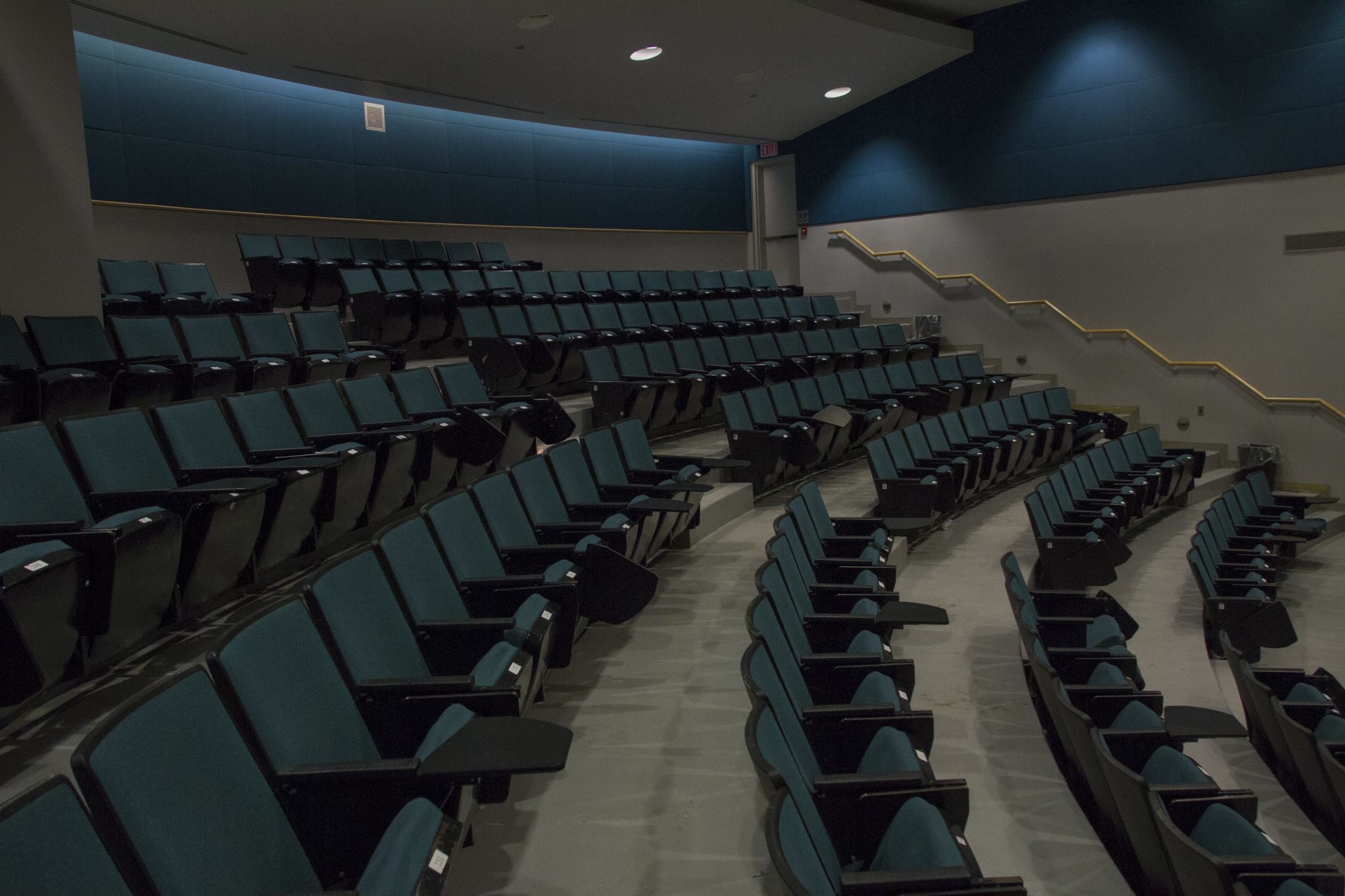 Click to enlarge empty seats in auditorium