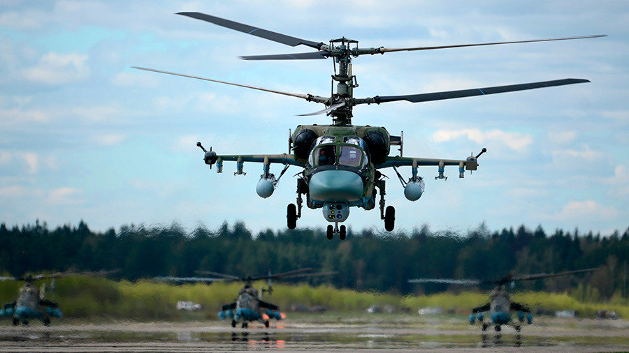Click to enlarge Ka-52 Alligator attack helicopter