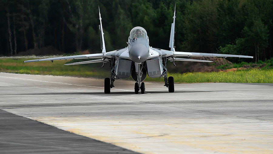Click to enlarge An MiG multipurpose fighter jet