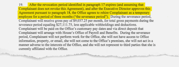 Click to enlarge harassment complaint
