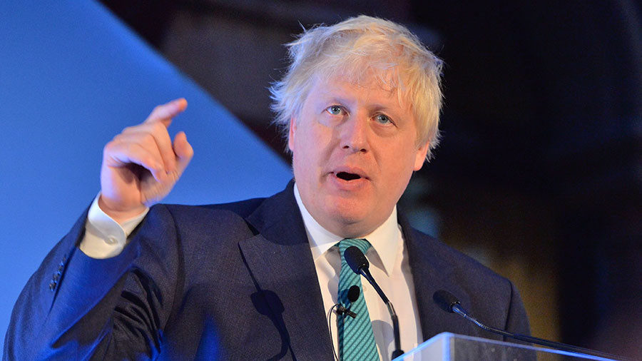 Click to enlarge UK Foreign Secretary Boris Johnson