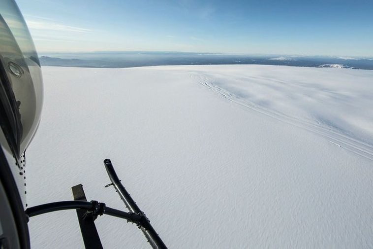 Bárðarbunga is located in the Vatnajökull ice cap
