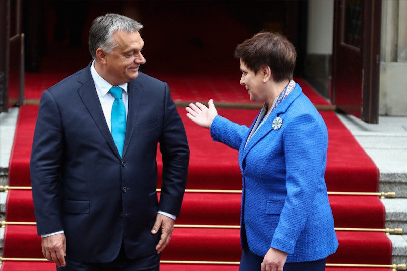 PMs of the EU's two 'ill' democracies, Orban of Hungary and Szydlo, should not have the red carpet rolled out for them