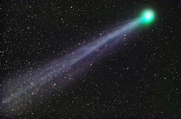 C/2014 Q2 (Lovejoy) is a long-period comet discovered on 17 August 2014 by Terry Lovejoy. This photograph was taken from Tucson, Arizona, using a Sky-Watcher 100mm APO telescope and SBIG STL-11000M camera.