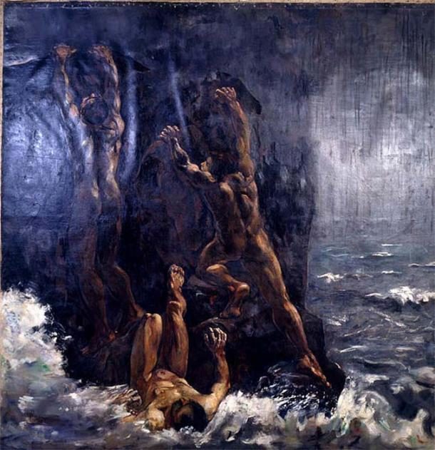 The Flood (Die Sintflut, Suendflut) by Lesser Ury.