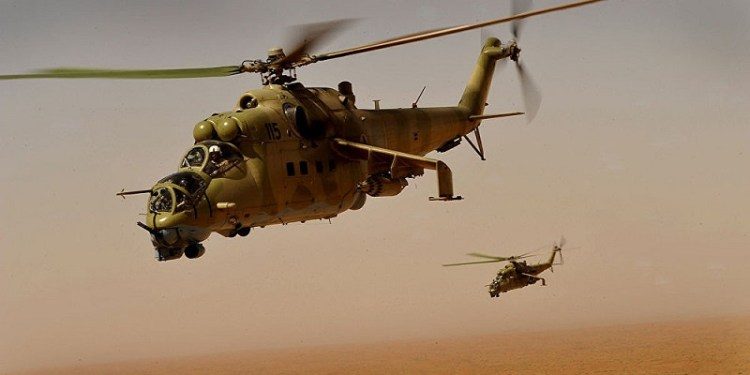 Russian Mi-24 helicopter