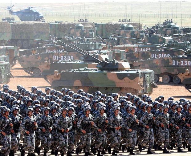 Click to enlarge China military PLA