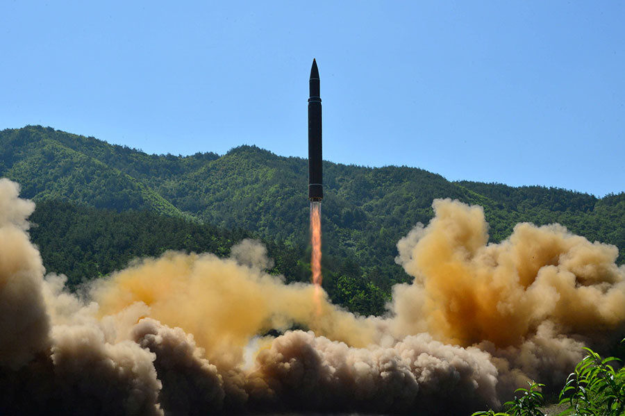 Click to enlarge South Korea missile launch