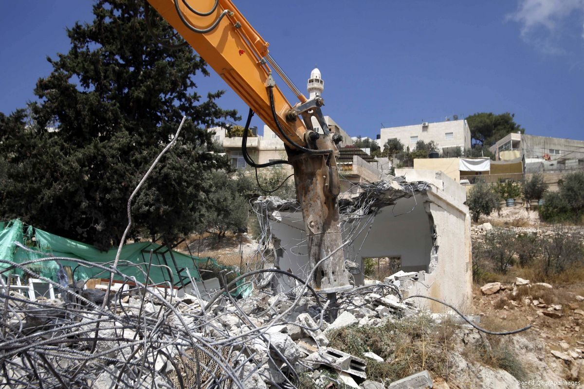 Click to enlarge home demolition Jerusalem